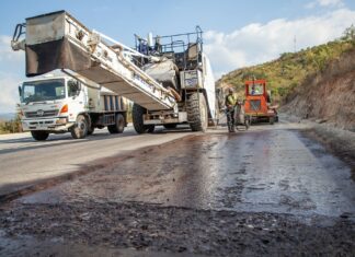 Keeping roads in good condition is vital for the welfare of truck fleets. Credit: Sanral