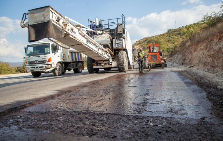 Keeping roads in good condition is vital for the welfare of truck fleets. Credit: Sanral