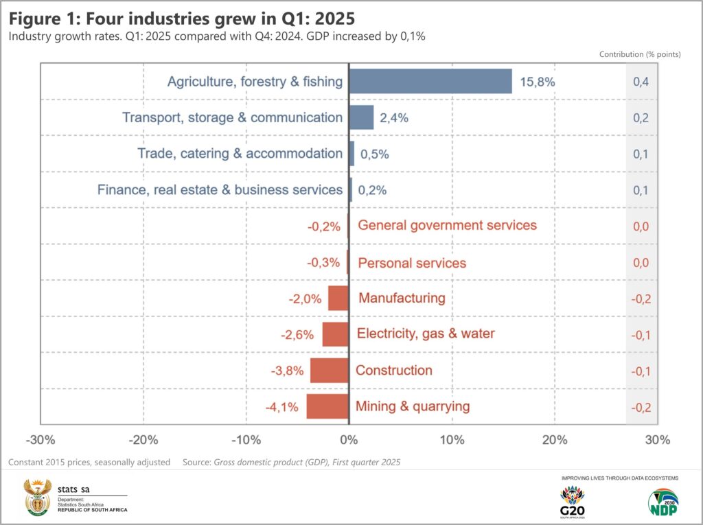 StatsSA GDP figures for Q1 2025