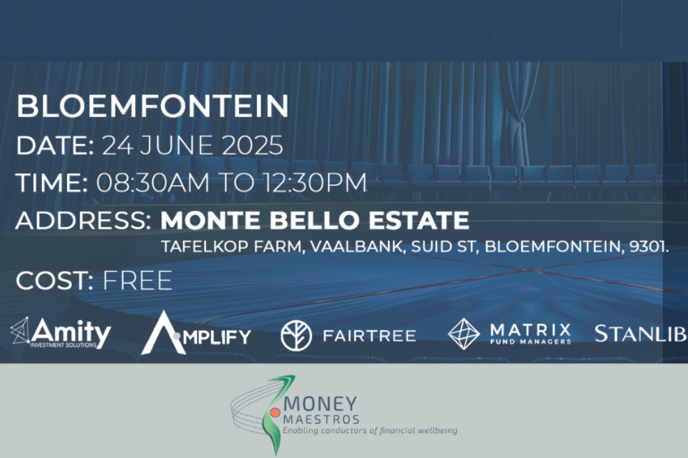 Money Maestros retirement workshop 2025 bloemfontein