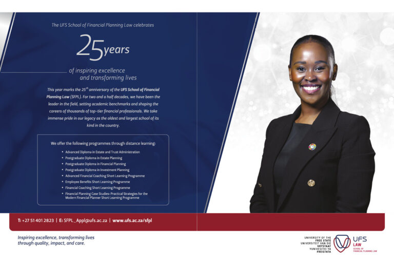 The UFS School of Financial Planning Law celebrates 25 years of inspiring excellence and transforming lives